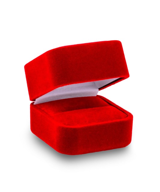 Kvadrātveida kastīte, sarkans - Kastes (rotaslietām) - Goldinga