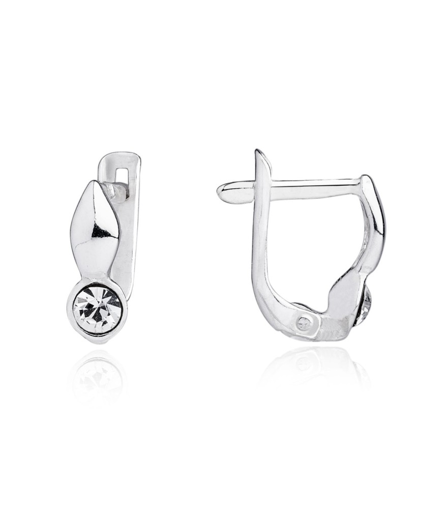 Sudraba bērnu auskari ar cirkoniem