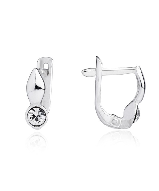 Sudraba bērnu auskari ar cirkoniem