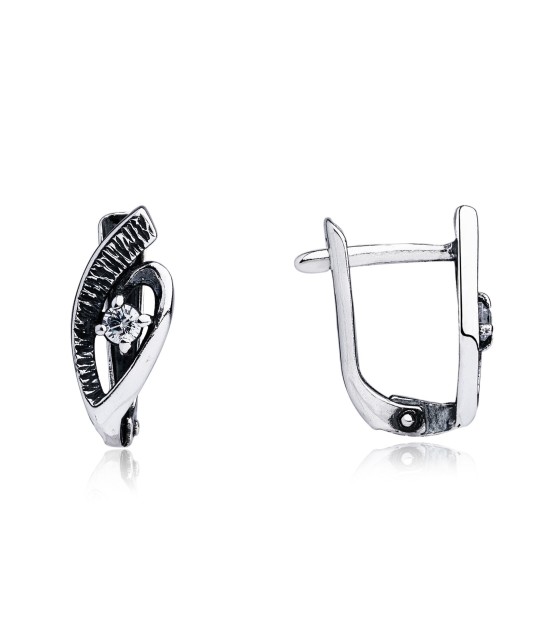 Sudraba auskari ar cirkonijiem