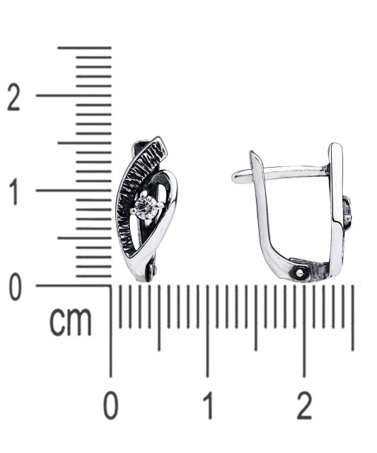 Sudraba auskari ar cirkonijiem
