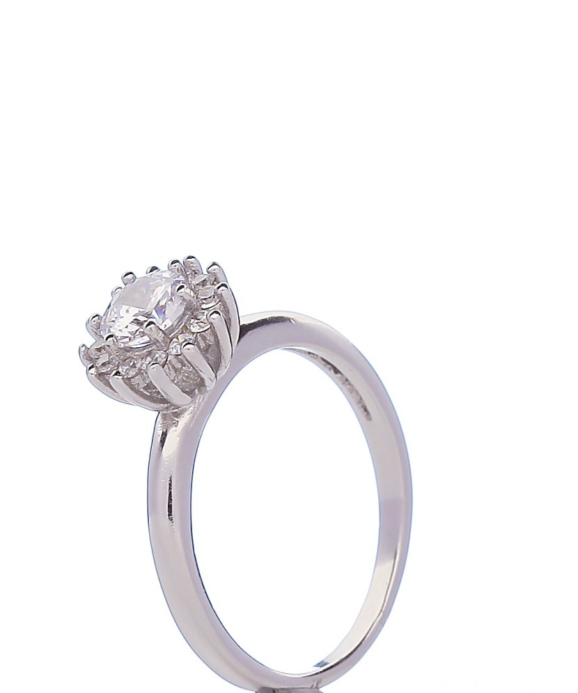 Sidabrinis žiedas su cirkoniais - Sidabriniai žiedai - Goldinga