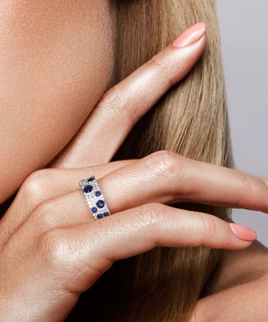 Sudraba gredzens ar cirkonijiem - Goldinga