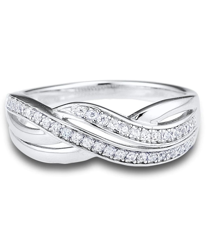 Sudraba gredzens ar cirkonijiem