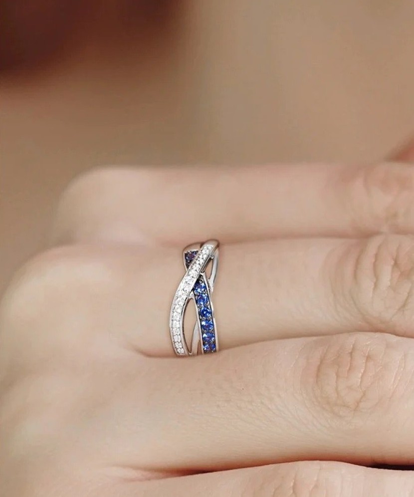 Sudraba gredzens ar cirkonijiem - Goldinga