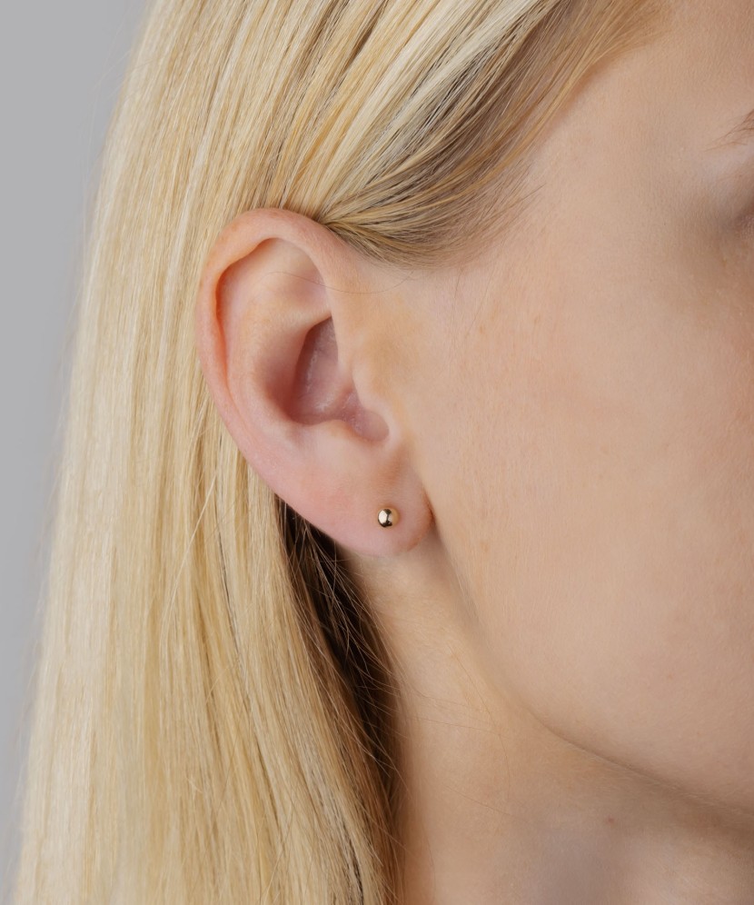 Zelta auskari 4mm - Goldinga