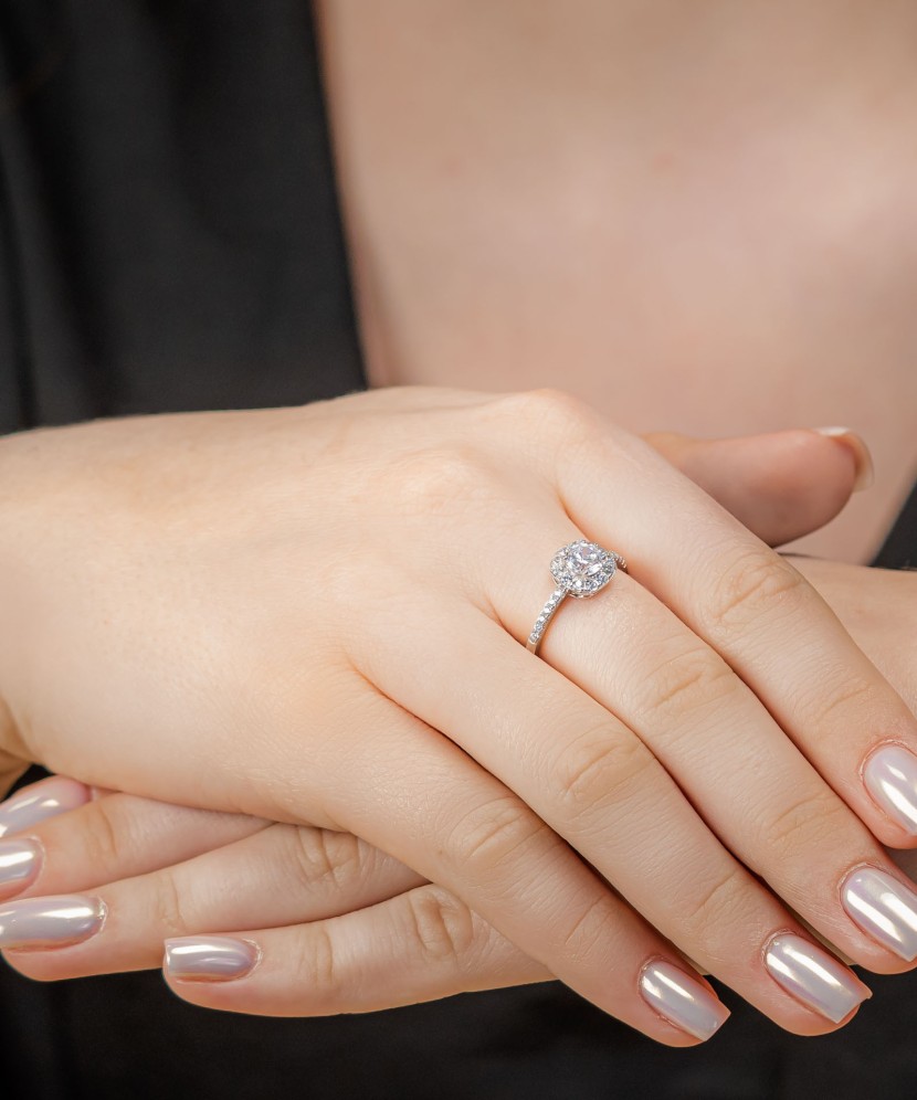 Sudraba gredzens ar cirkonijiem - Goldinga