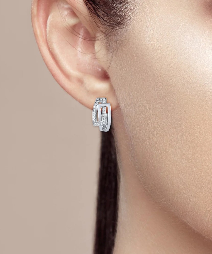 Sudraba auskari ar cirkoniem