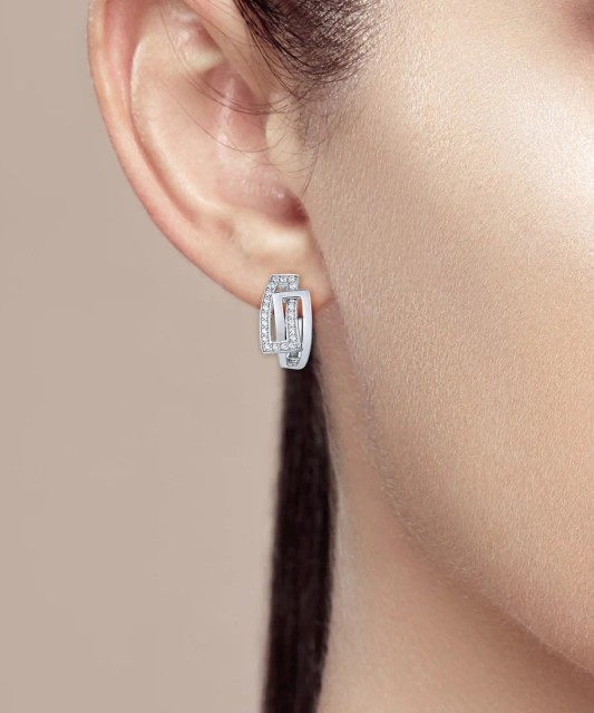 Sudraba auskari ar cirkoniem