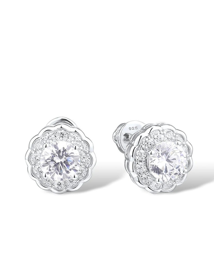 Sudraba auskari ar cirkoniem