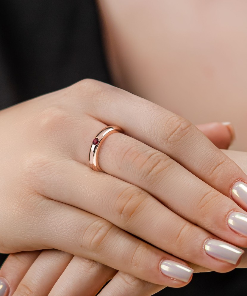 Apzeltīts sudraba gredzens ar cirkonu