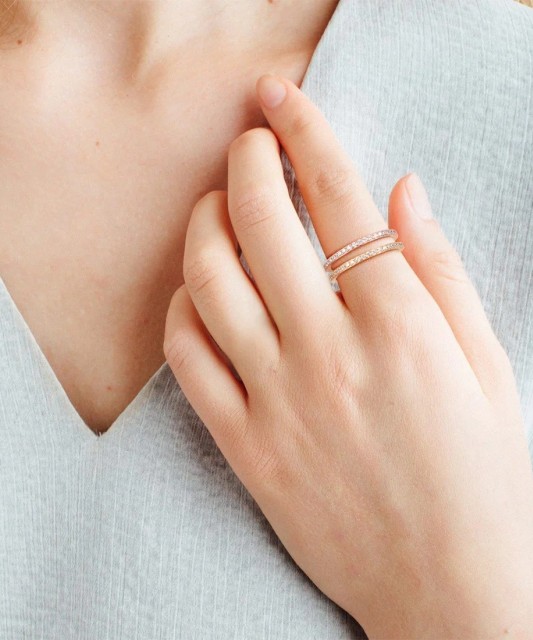 Apzeltīts sudraba gredzens ar cirkoniem