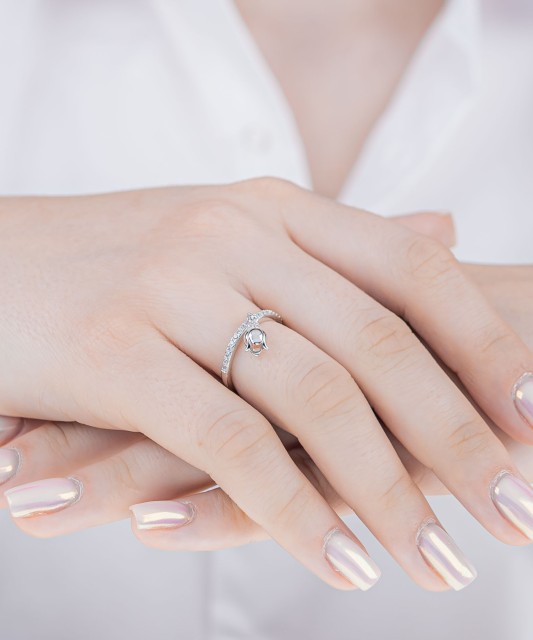 Sudraba gredzens ar cirkoniem