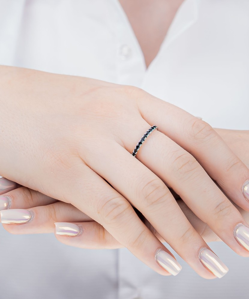 Sudraba gredzens ar spineļiem - Goldinga