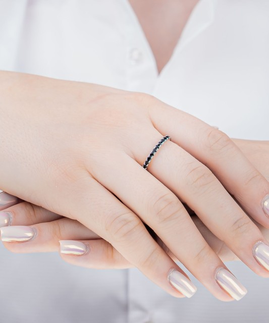 Sudraba gredzens ar spineļiem - Goldinga