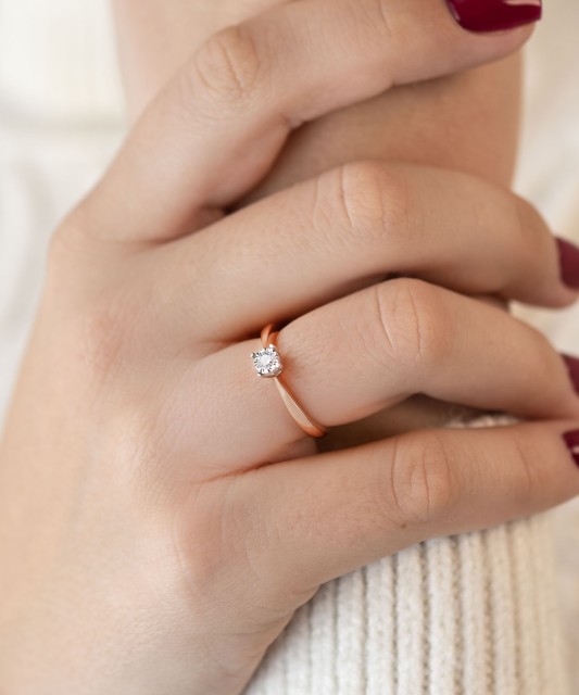 Zelta Gredzens Ar Briljantu - Goldinga