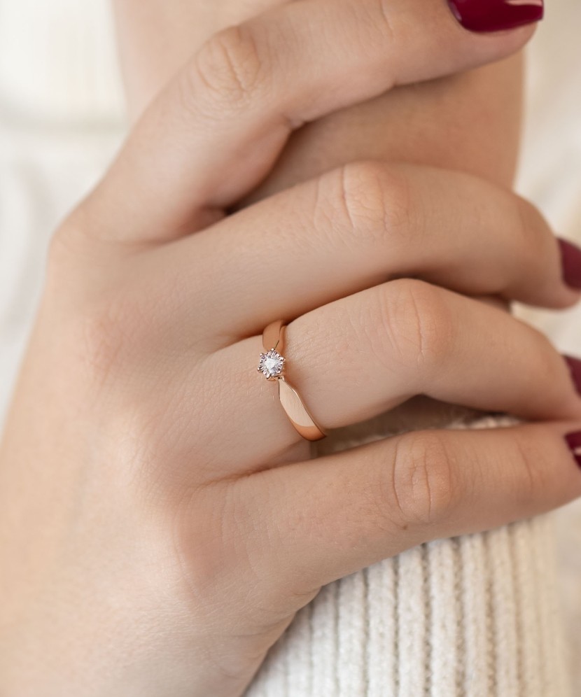 Zelta Gredzens Ar Briljantu - Goldinga