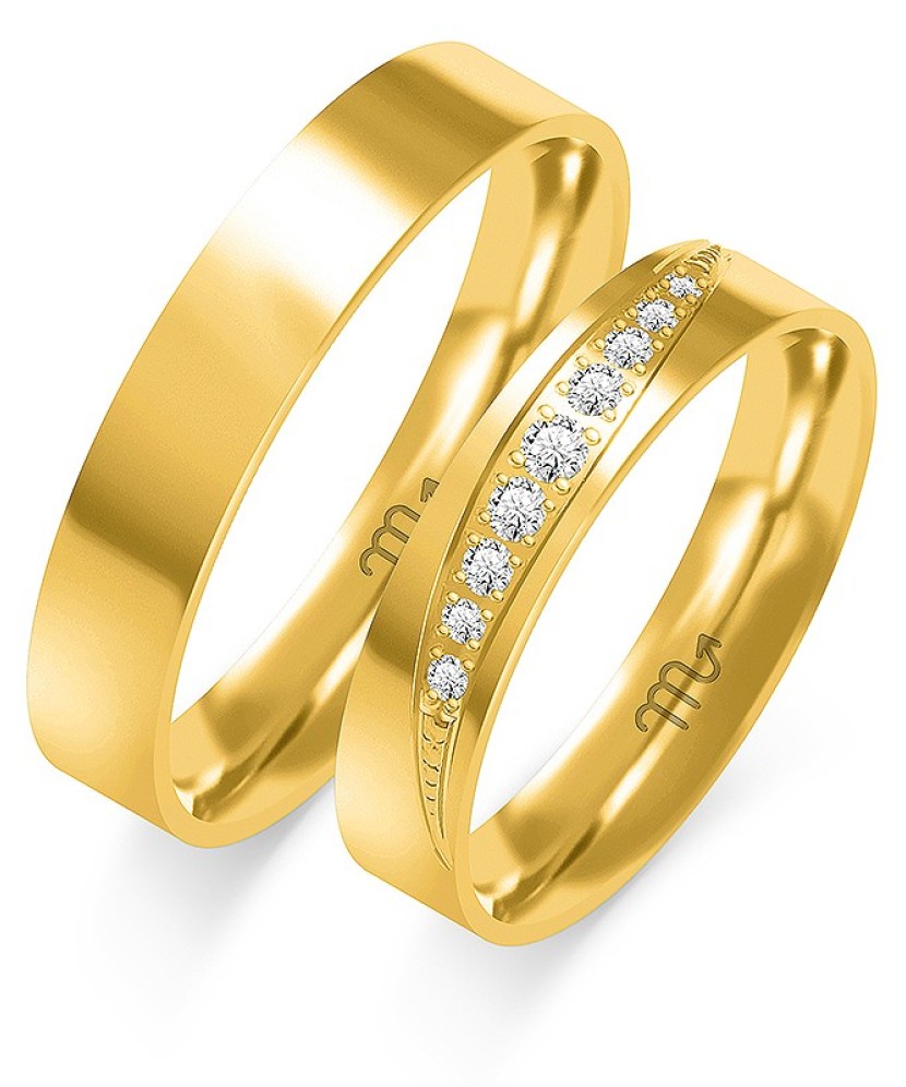 Laulības zelta gredzens 4,5mm - Goldinga