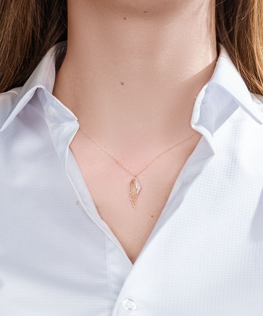 Zelta Ķēdīte Ar Cirkonija Piekariņu "inglitiib"