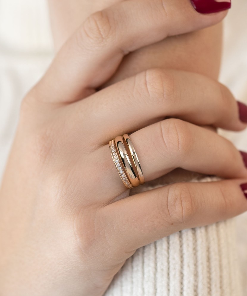 Zelta gredzens ar cirkonijiem - Goldinga