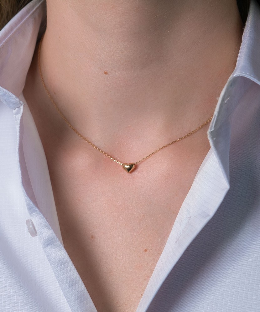 Zelta Ķēdīte Ar Piekariņu "Sirds" - Goldinga