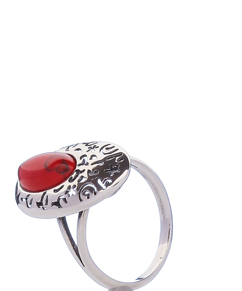 Sudraba gredzens ar koralli - Sidabriniai žiedai - Goldinga