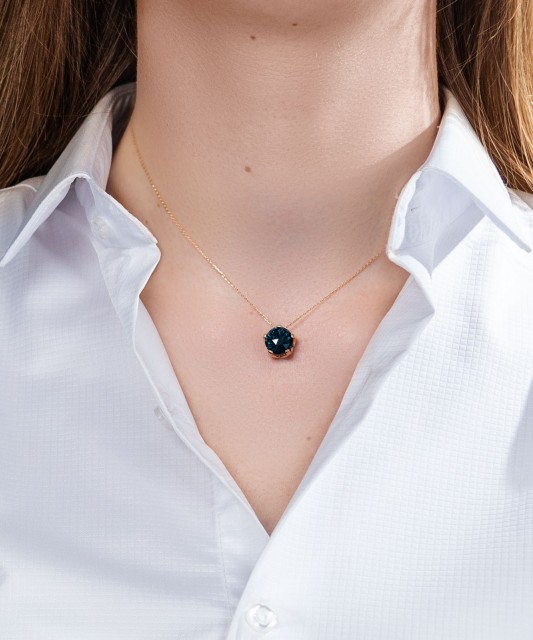 Zelta piekariņš ar Londonas topāzu - Goldinga