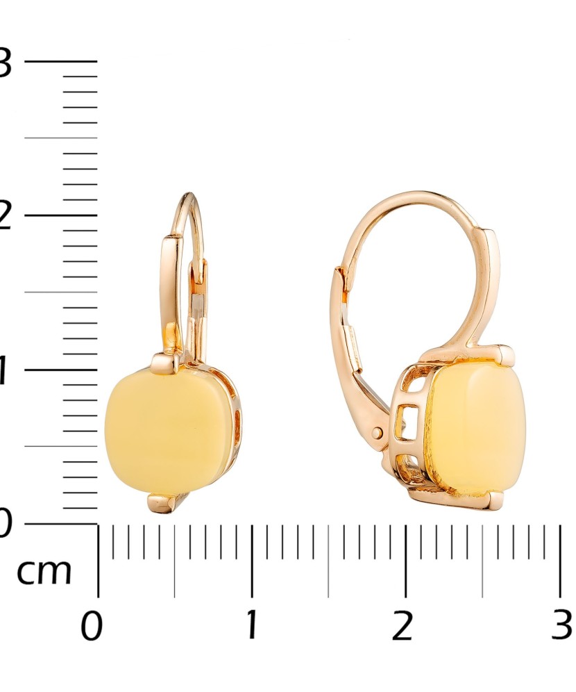 Zelta auskari ar dzintaru - Goldinga