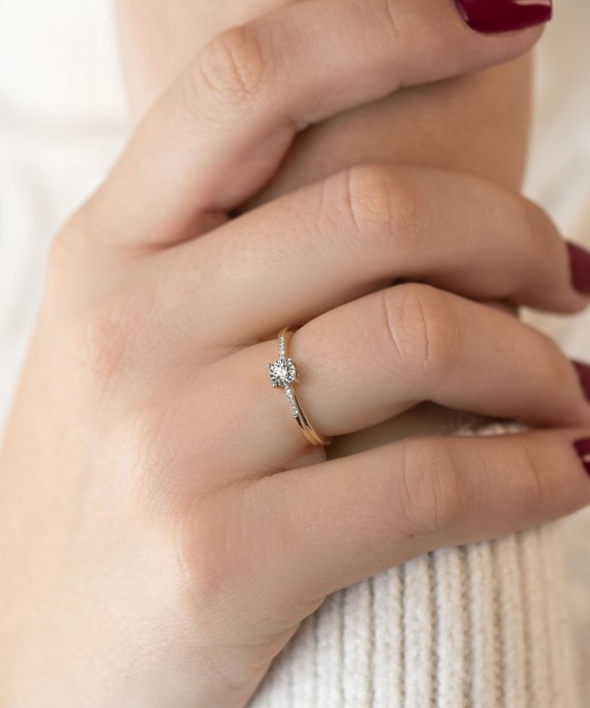 Zelta gredzens ar briljantiem - Goldinga