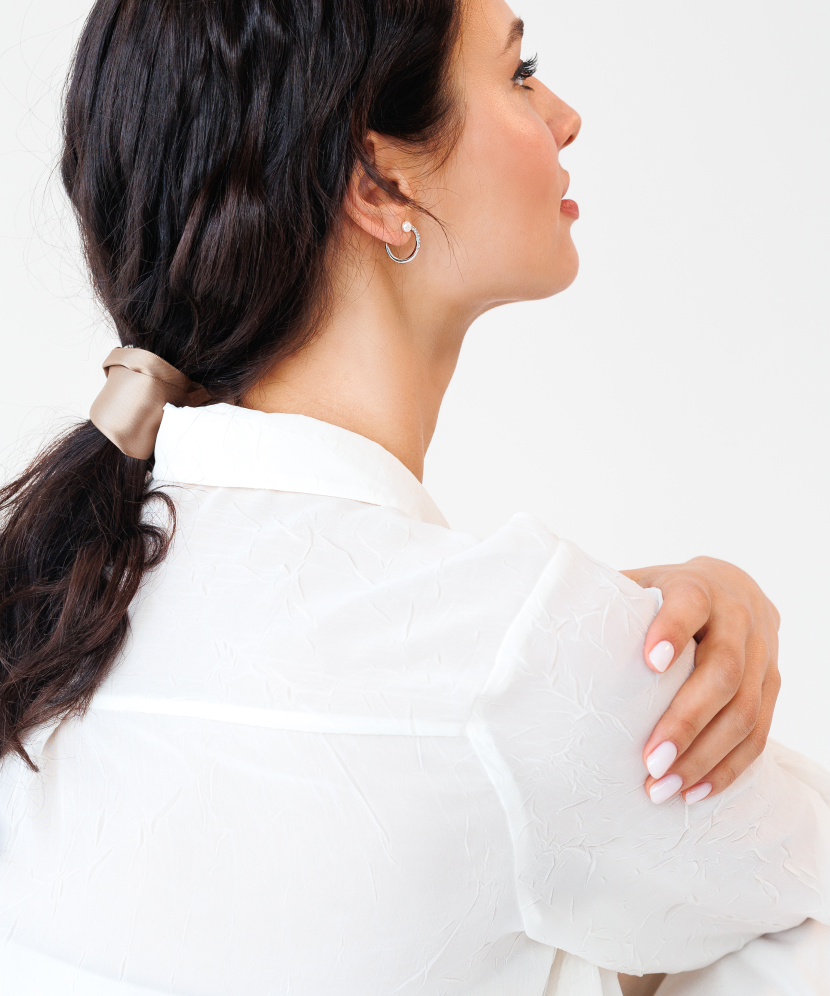 Sudraba auskari ar pērlēm un cirkonijiem