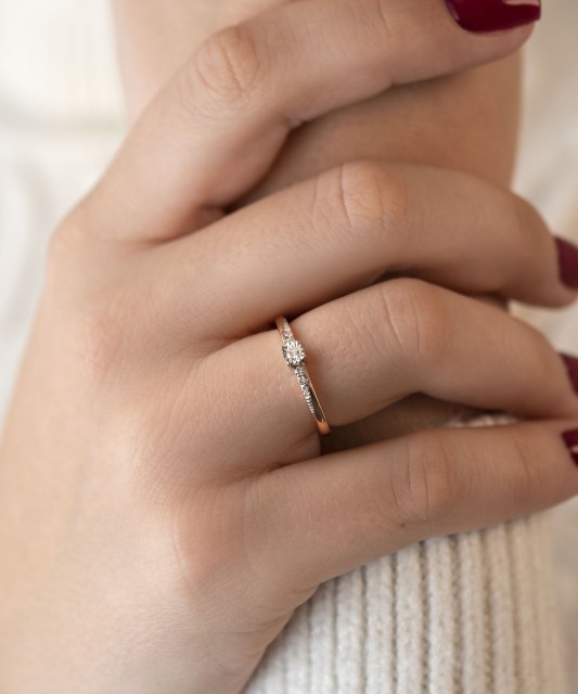 Zelta gredzens ar briljantiem - Goldinga