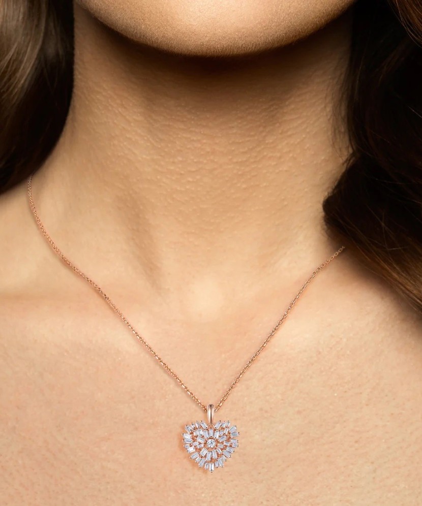 Apzeltīts sudraba kulons ar cirkonu - Goldinga