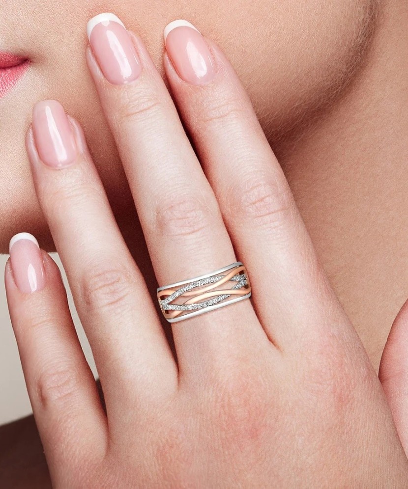 Zelta gredzens ar dimantiem - Goldinga