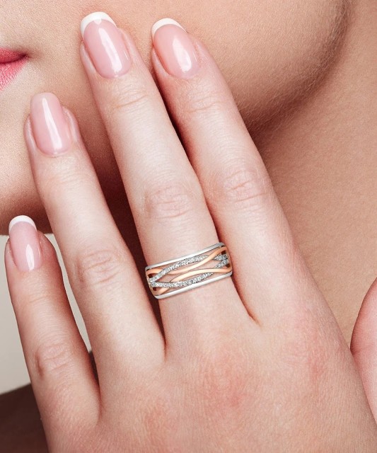 Zelta gredzens ar dimantiem - Goldinga