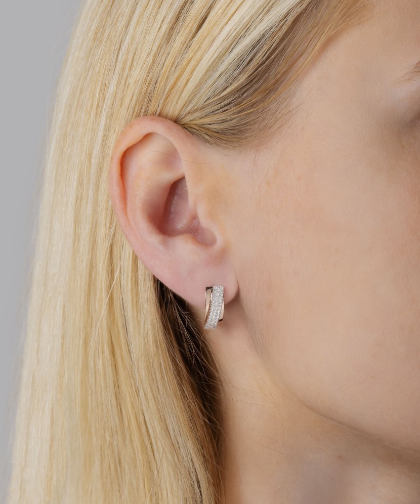 Zelta auskari ar dimantiem - Goldinga