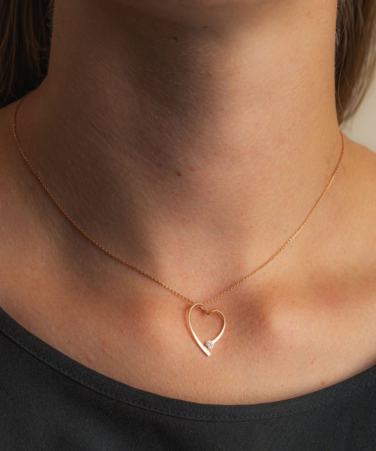 Zelta piekariņš ar dimantiem "Sirsniņa" - Goldinga