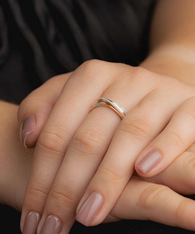 Zelta gredzens ar dimantiem - Goldinga