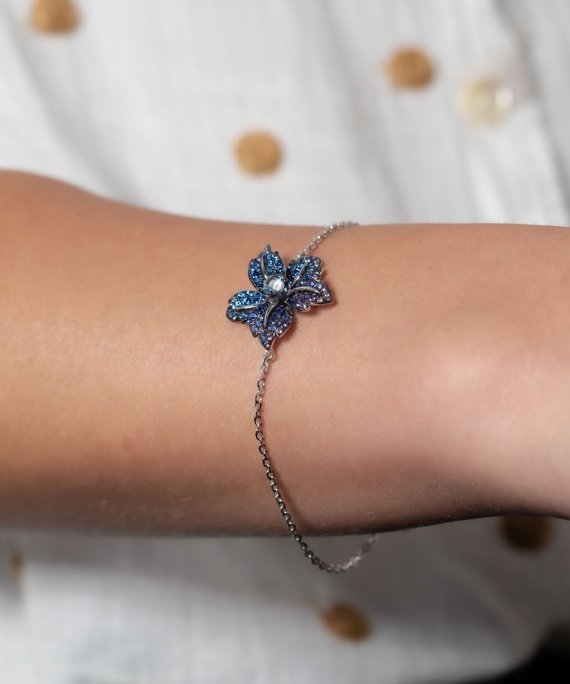 Sudraba rokassprādze ar cirkonijiem - Goldinga