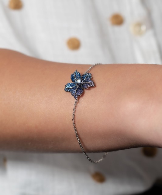 Sudraba rokassprādze ar cirkonijiem - Goldinga