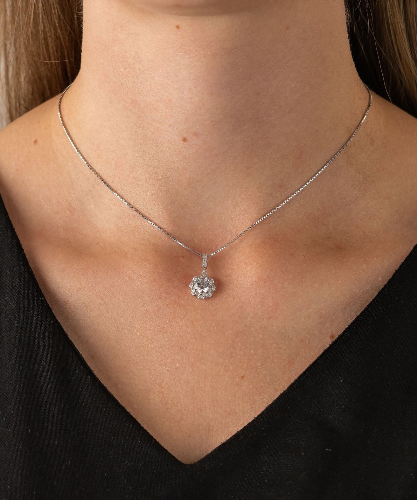 Sudraba piekariņš ar cirkonijiem - Goldinga