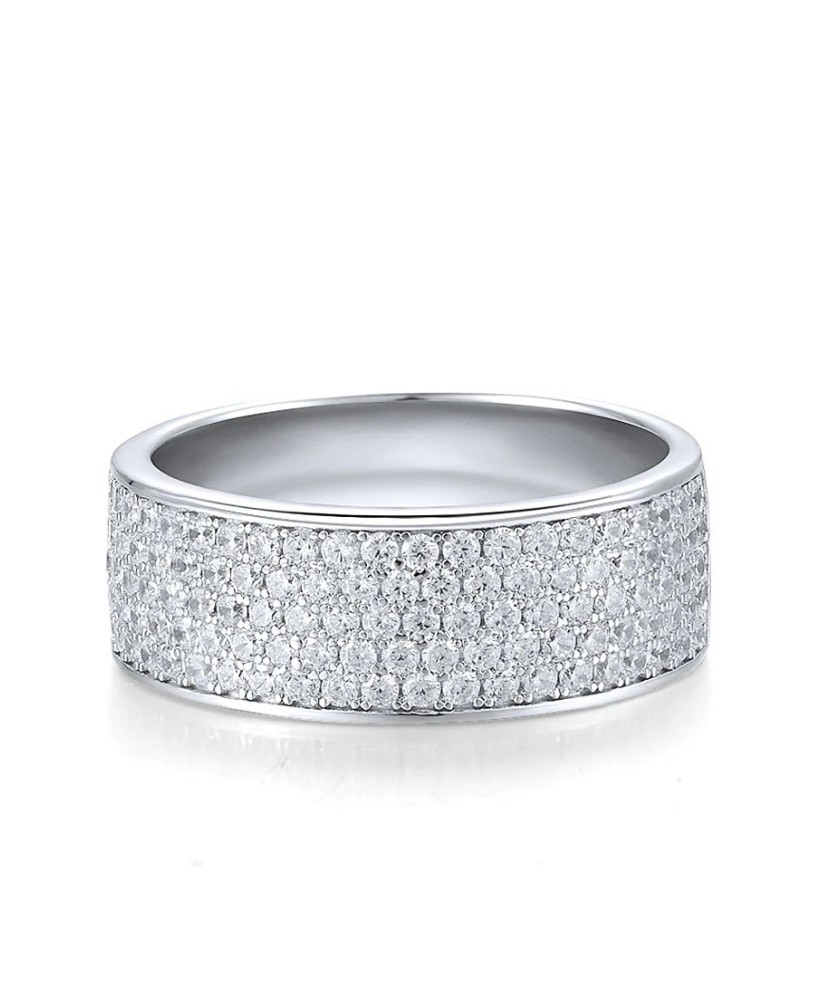 Серебряное кольцо с цирконами