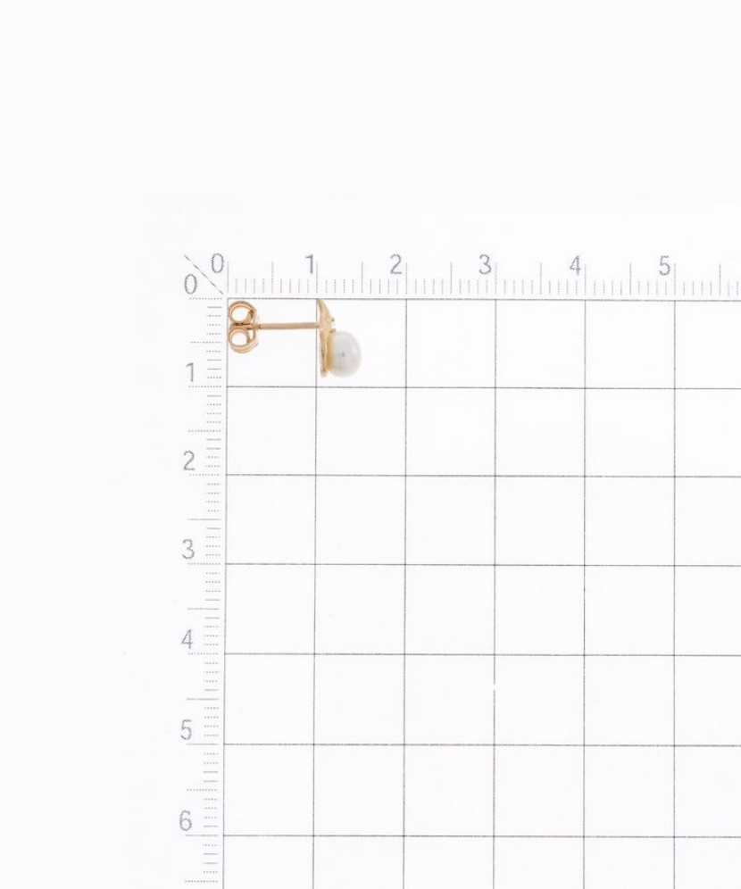 Zelta auskari ar pērlēm un cirkonijiem - Zelta Auskari - Goldinga