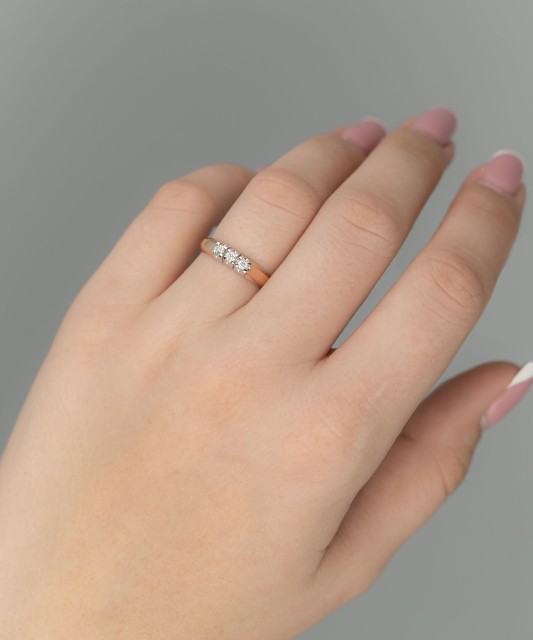 Zelta gredzens ar briljantiem 0,107ct - Goldinga