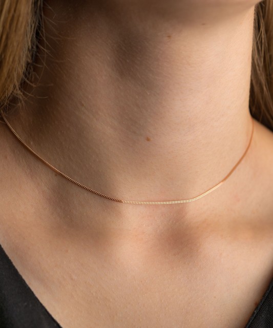 Zelta ķēdīte "Curb" 1.2mm - Goldinga