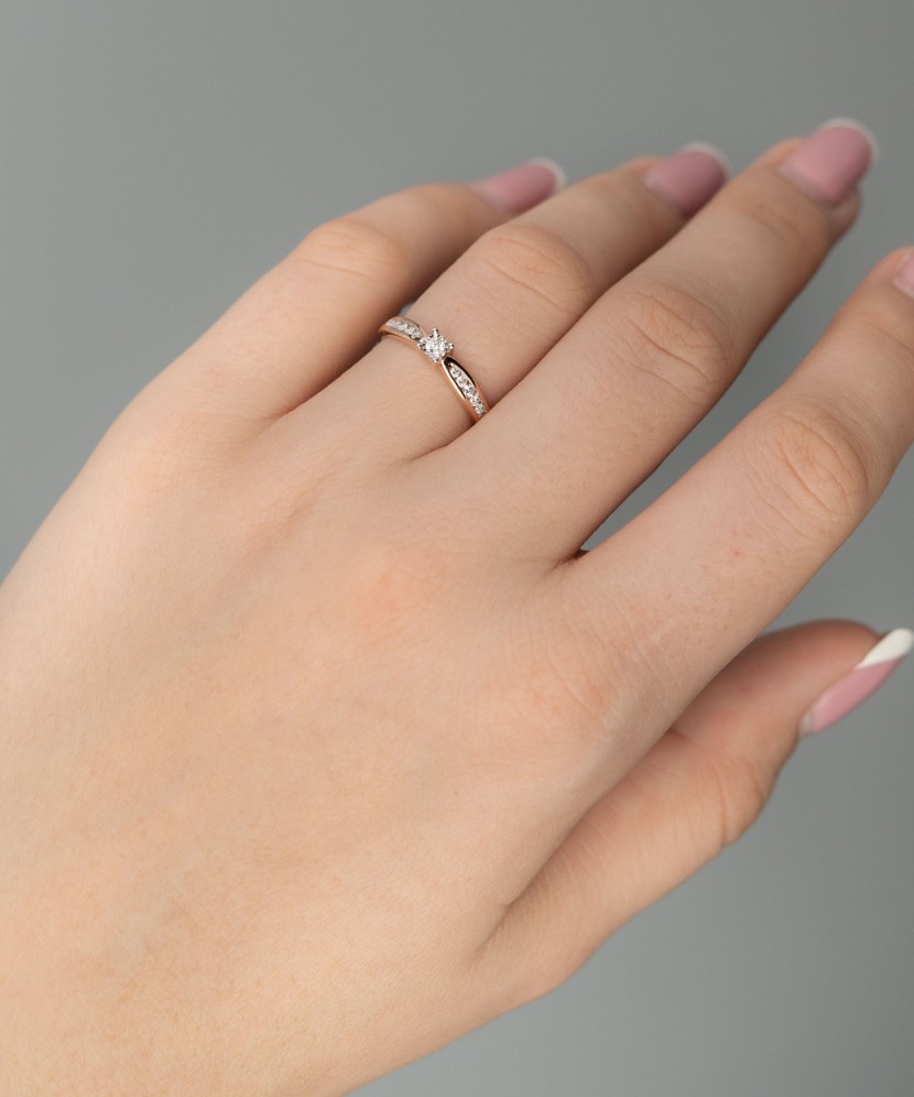 Zelta gredzens ar dimantiem - Goldinga