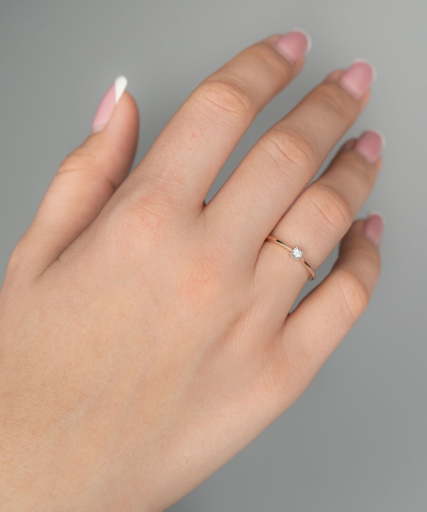 Zelta gredzens ar dimantiem - Goldinga