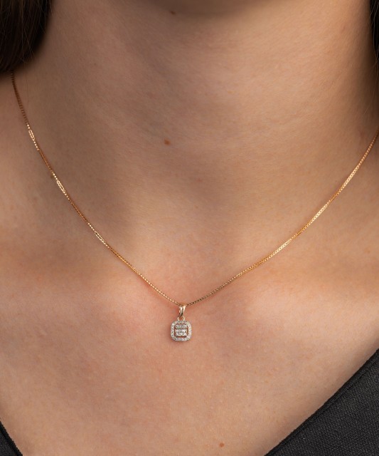 Золотой подвеска с бриллиантами