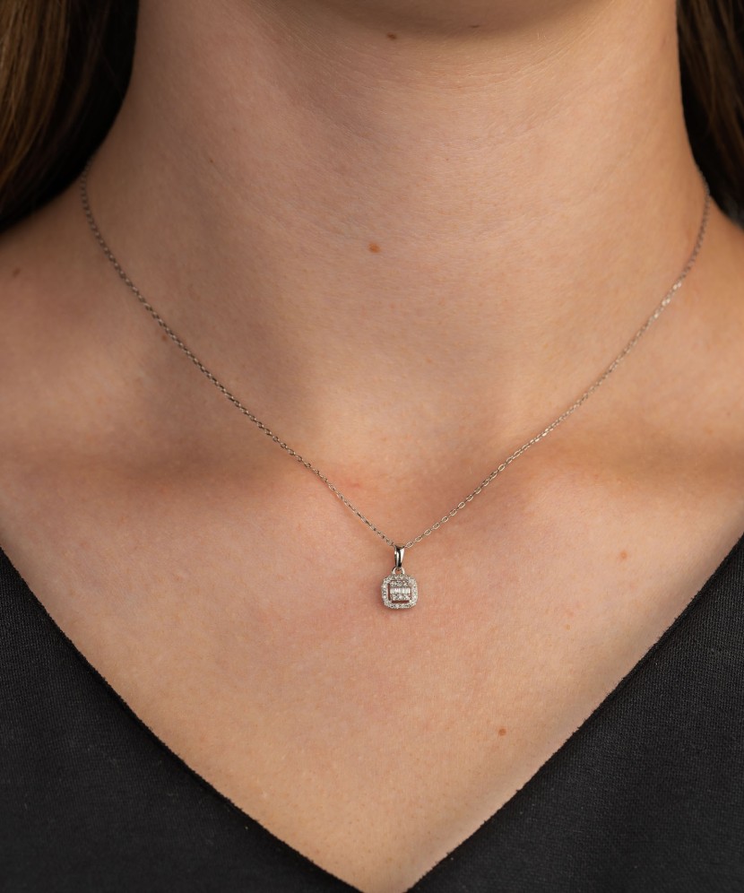 Baltā zelta piekariņš ar briljantiem - Goldinga