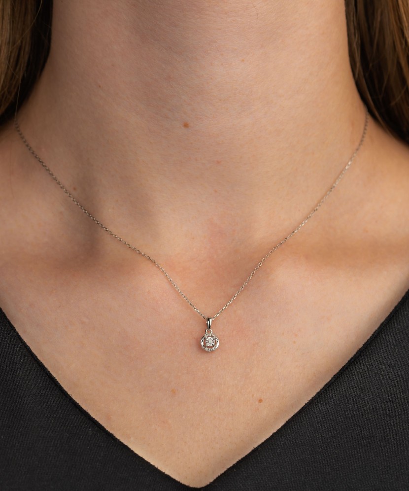 Baltā zelta piekariņš ar briljantiem - Goldinga