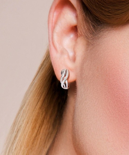 Sudraba Auskari Ar Cirkonijiem - Goldinga